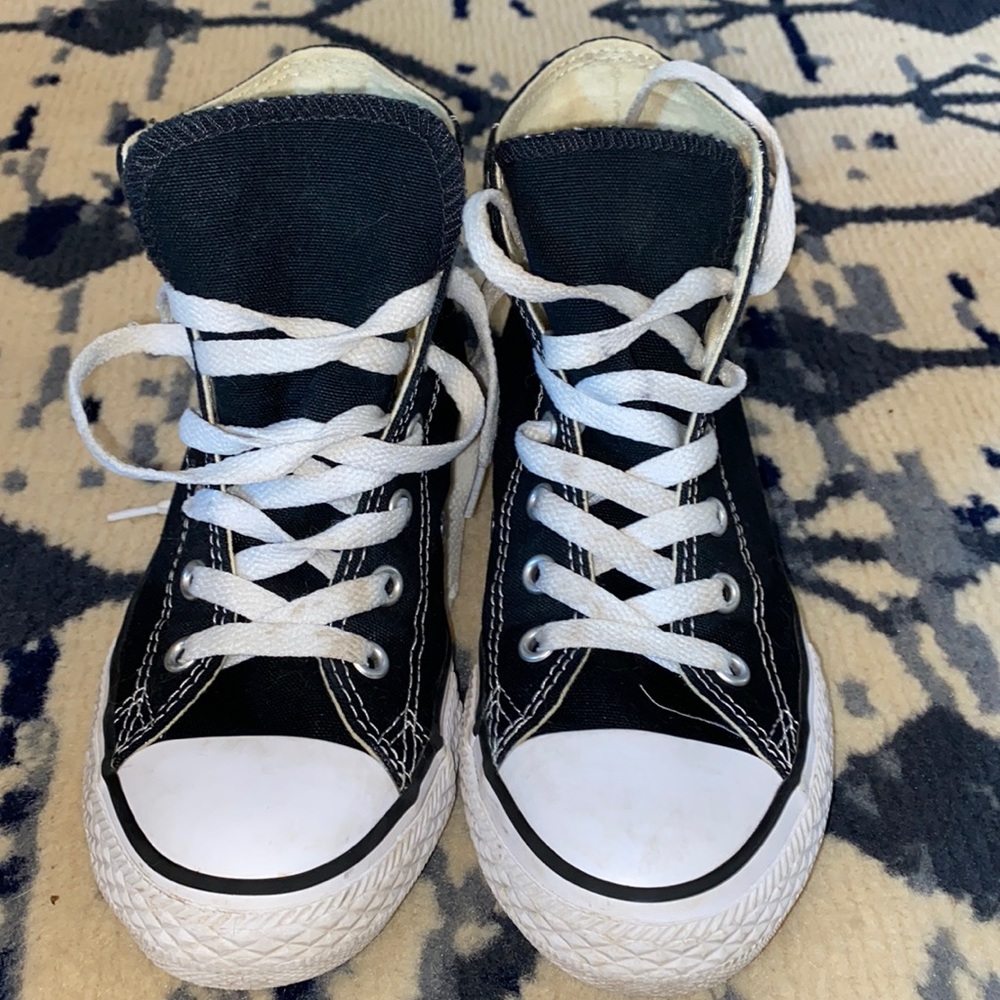 Boys Black High Top Converse